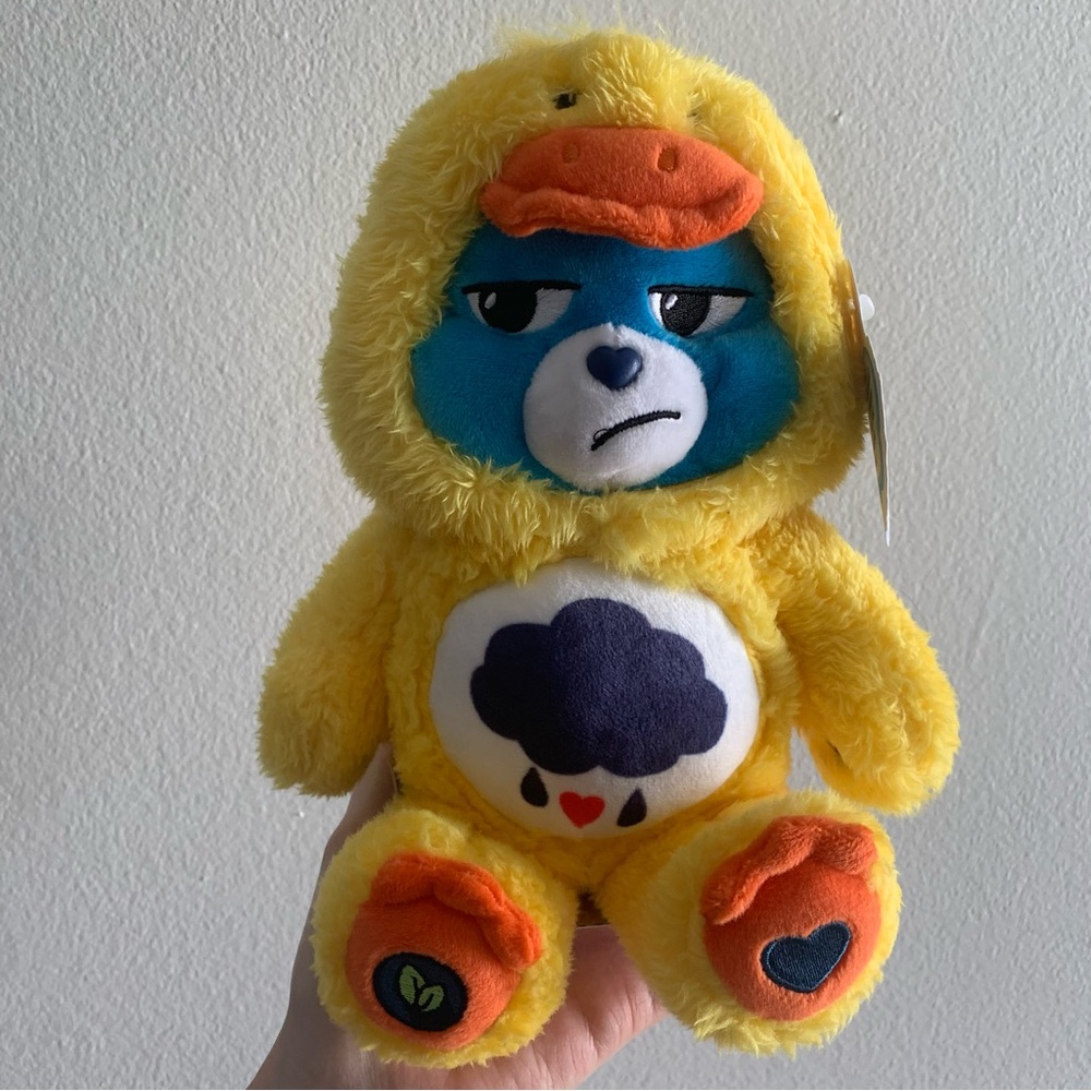 Care Bears Grumpy Bear Easter Chick Hooded Plush 9”